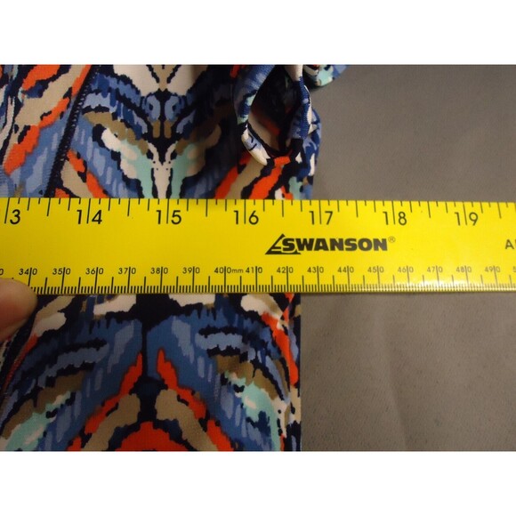 Serenade NY Fit & Flare Multicolored Geometric Print Dress Womens Size Large - Picture 8 of 12